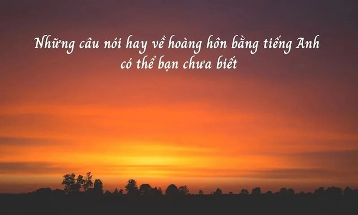 Hoàng hôn rực rỡ