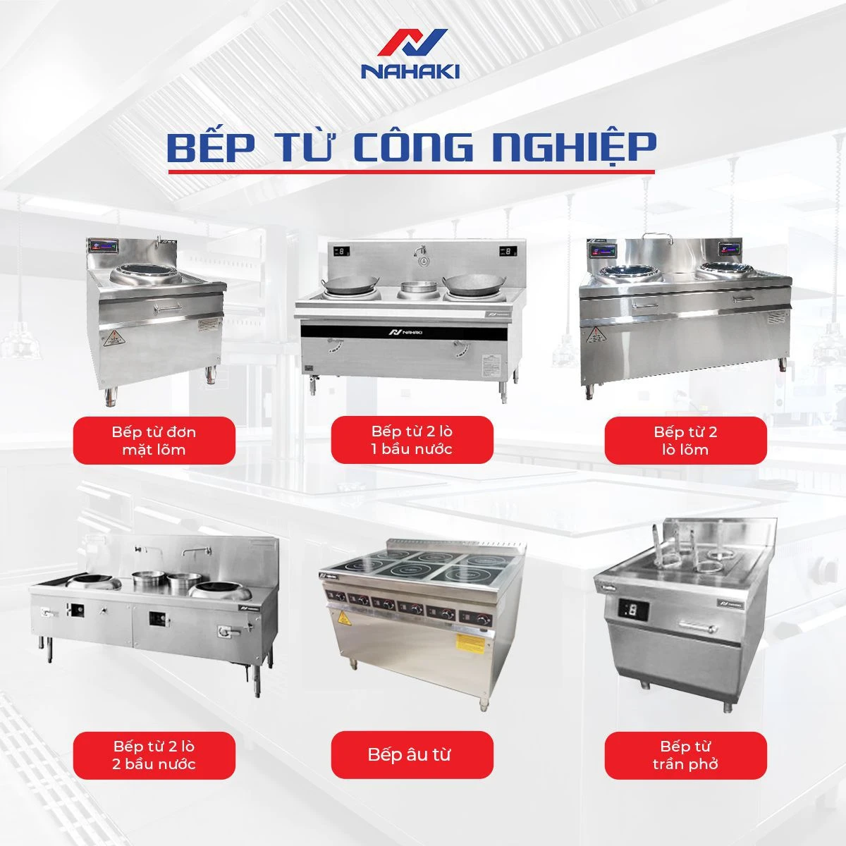 Báo giá bếp từ công nghiệp