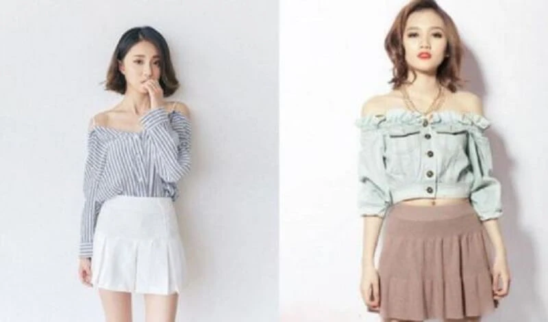 Váy xếp ly ngắn và 6 cách mặc với áo chuẩn fashionista