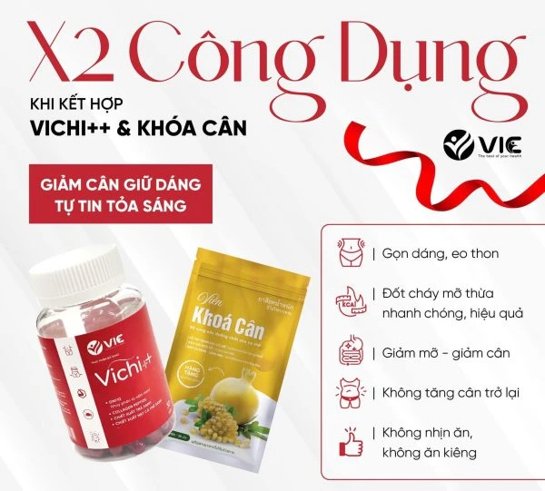 Viên Giảm Cân Vichi++ - Dành Cho Cơ Địa Lì