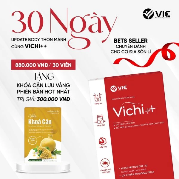 Viên Giảm Cân Vichi++ - Dành Cho Cơ Địa Lì