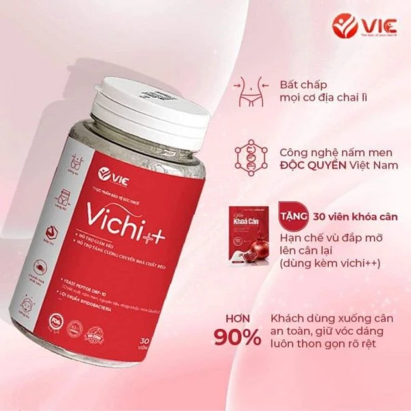 Viên Giảm Cân Vichi++ - Dành Cho Cơ Địa Lì