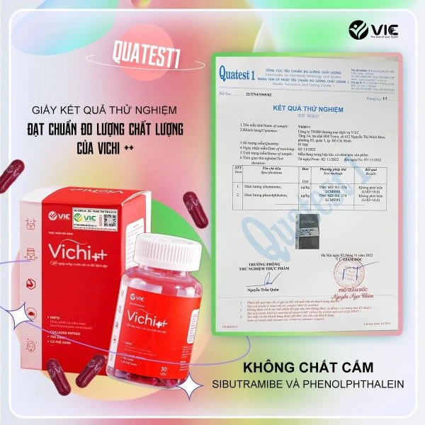 Viên Giảm Cân Vichi++ - Dành Cho Cơ Địa Lì