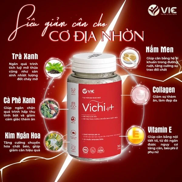 Viên Giảm Cân Vichi++ - Dành Cho Cơ Địa Lì