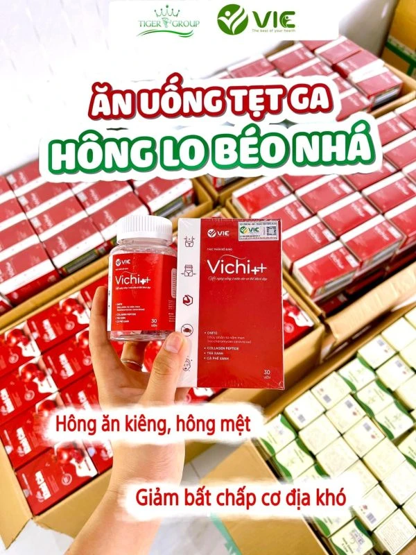 Viên Giảm Cân Vichi++ - Dành Cho Cơ Địa Lì