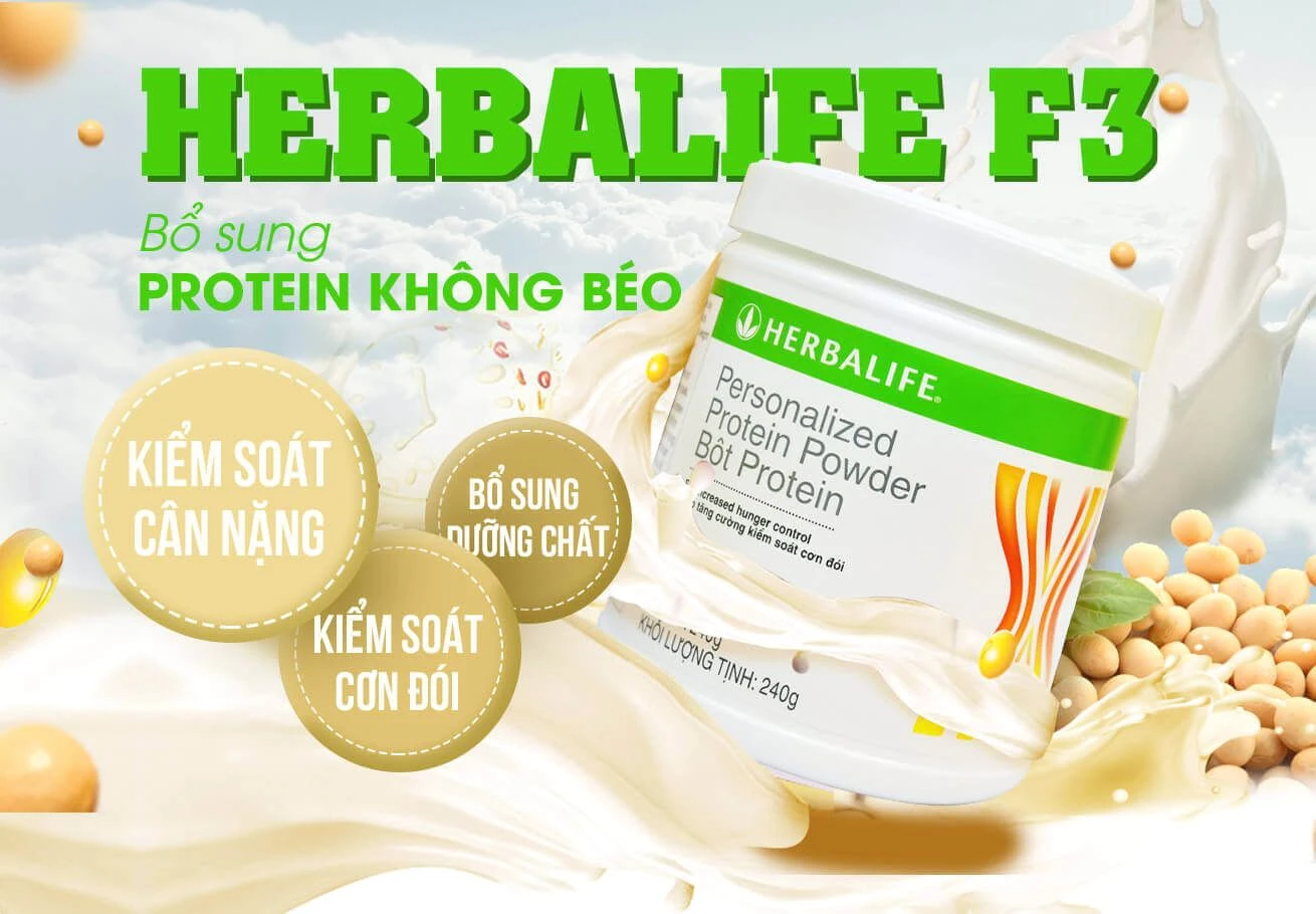 BỘ 3 SẢN PHẨM HERBALIFE GIẢM CÂN : F1,PP VÀ TRÀ THẢO MỘC CÔ ĐẶC