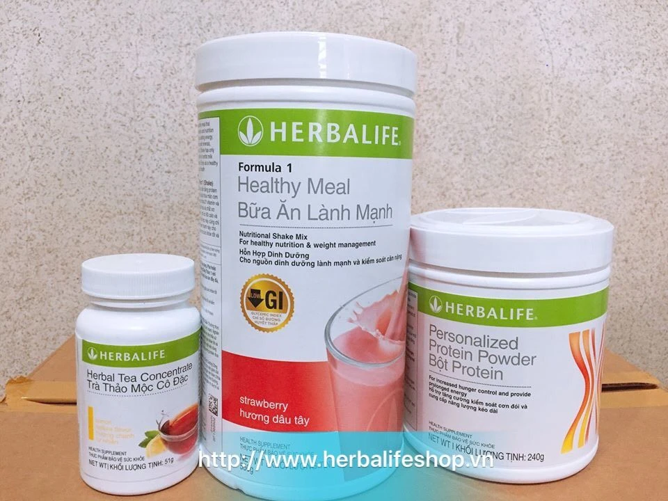 BỘ 3 SẢN PHẨM HERBALIFE GIẢM CÂN : F1,PP VÀ TRÀ THẢO MỘC CÔ ĐẶC