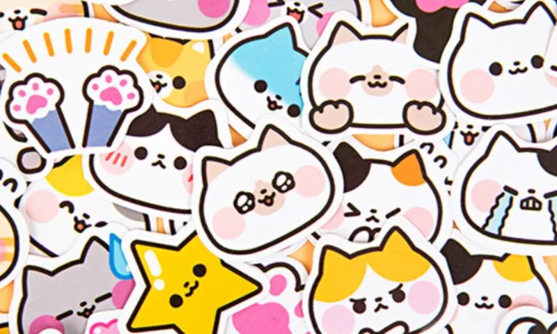 20 Mẫu sticker mèo cute dễ thương được yêu thích 2024