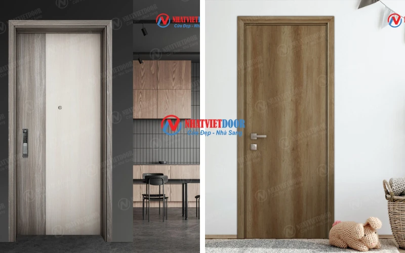 Báo giá các loại cửa gỗ công nghiệp: cửa gỗ Melamine, Laminate, Veneer