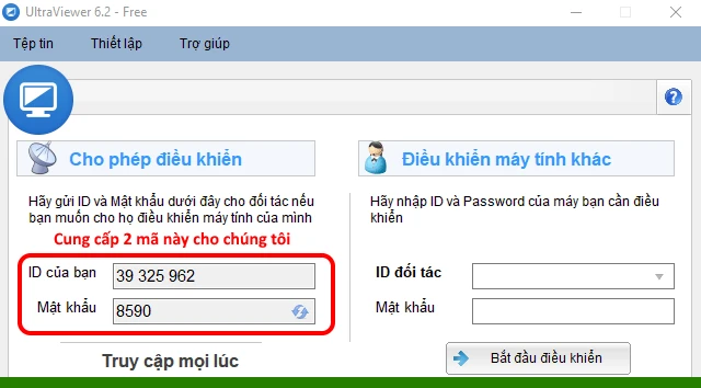 Dịch vụ kỹ thuật cài đặt phần mềm và Win online qua mạng