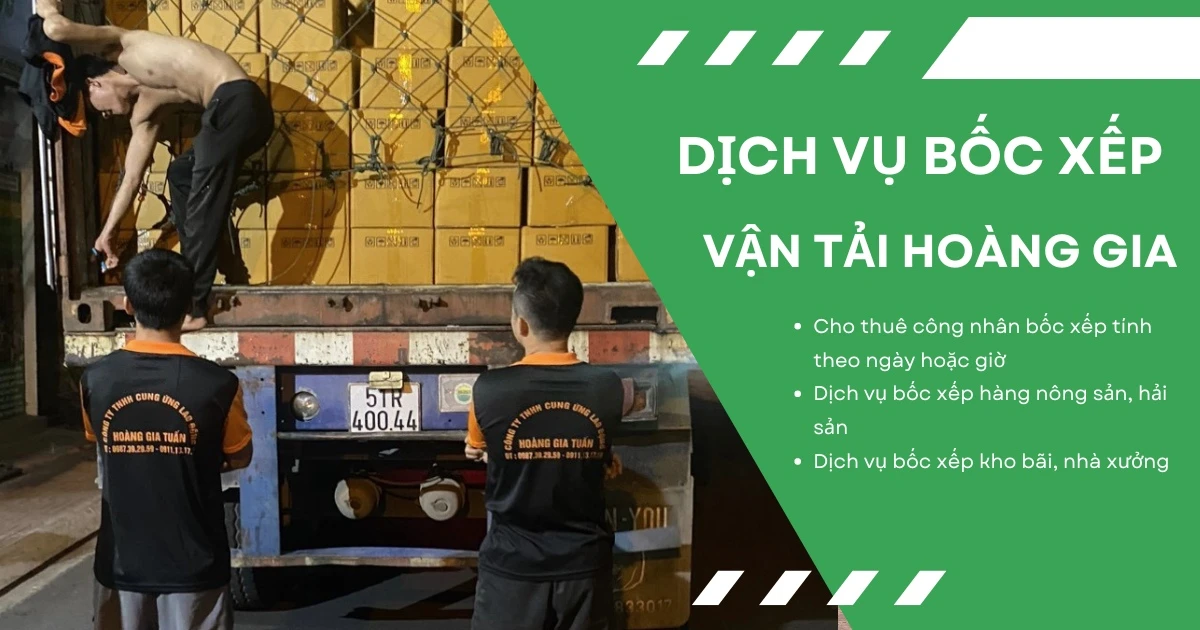 Dịch vụ bốc xếp giá rẻ TPHCM tiết kiệm thời gian